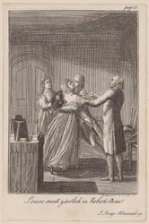 Robert und Louise umarmen sich