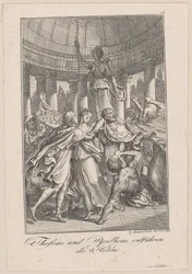 Theseus und Pyrithous entführen Helene, Blatt 5 zu Beckers „Theseus“