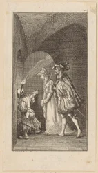 Titelkupfer zum Ritterroman „Der Falke“