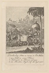 Verschiedene Arten zu Reisen, Blatt 2 der Folge „Ostindische Gebräuche“