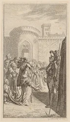 Weiber von Weinsberg, Blatt 6 aus der ersten Ausgabe der "Gedichte von Gottfried August Bürger"