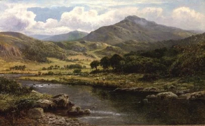 Eine Hochlandflusslandschaft