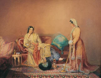 Phanariotische griechische Damen, Mitte des 19. Jahrhunderts
