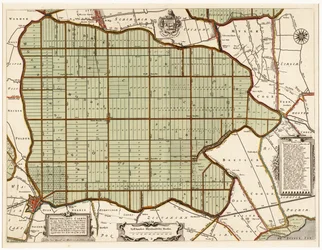 Beemsterlants Caerte, Historische Karte von Beemster, Niederlande
