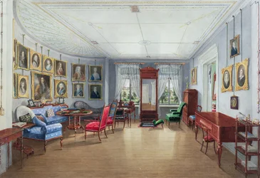 Salon-Bildergalerie Innenansicht, ca. 1835