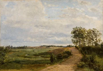 Straße über die Hügel. Studie