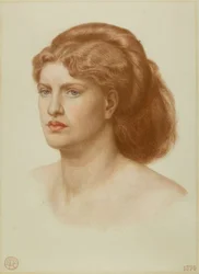 Porträt von Fanny Cornforth, Kopf und Schultern