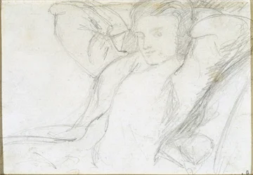 Studie einer sitzenden Dame, 1860