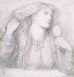 Frau kämmt ihr Haar, Fanny Cornforth