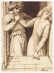 Hamlet und Ophelia - Kompositionsstudie