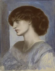 Porträt von Jane Morris, 1868-1874