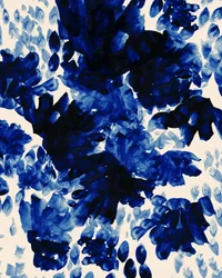 Abstrakte blaue Blüten