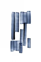 Indigo Pinselstriche