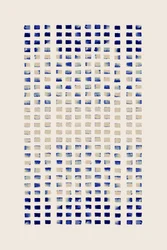 Modernes blaues Gitter