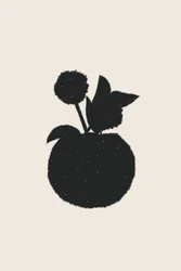 Moderne Pflanzensilhouette