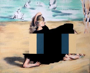 Am Strand (nach Manet), 2019