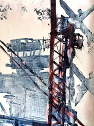Abstrakte Industrie-Struktur