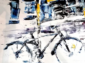 Urbanes Fahrrad-Abstrakt