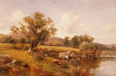 Die Ufer des Llugwy, Nordwales