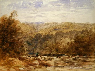 Ein Fluss in Derbyshire