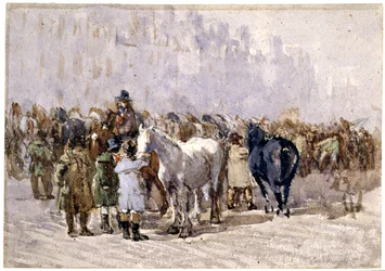 Der Pferdemarkt von Birmingham, ca. 1841-49