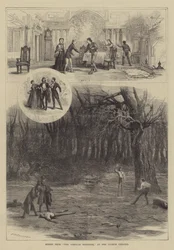 Szenen aus Die korsischen Brüder, im Lyceum Theatre