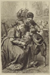 Der erste Kuss unter dem Mistelzweig