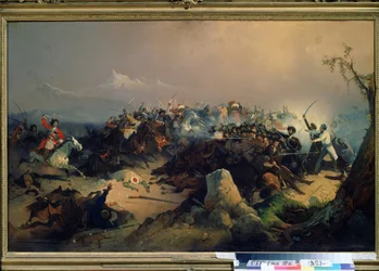 Angriff der Tscherkessen auf die russische Kavallerie am 24. Mai 1846
