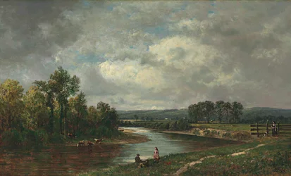 Connecticut River bei South Lancaster, New Hampshire