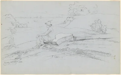 Studie für "Weiße Berge von North Conway, New Hampshire" [recto]