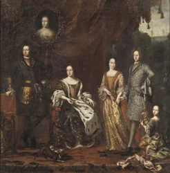 Karl XI König von Schweden mit Familie