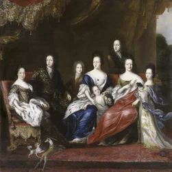 Karl XI., König von Schweden, mit seiner Familie