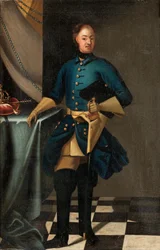Porträt von König Karl XII. von Schweden 1682-1718, ca. 1716