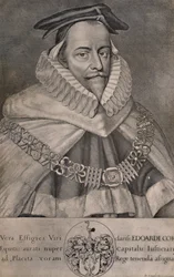 Sir Edward Coke, englischer Anwalt, Schriftsteller und Politiker