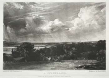 Verschiedene Landschaftsmotive, charakteristisch für die englische Landschaft...Ein Sommerland, 1831