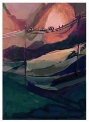 Blick aus einem Zug, 2023