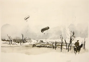 An der Somme: Wurstballons, Illustration aus 