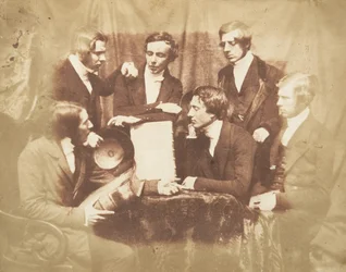 Prof. Fraser, Rev. Welsh, Rev. Hamilton und drei andere Männer