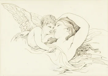 Liegende Venus mit Cupido