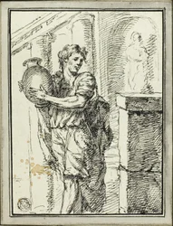Mann mit Krug
