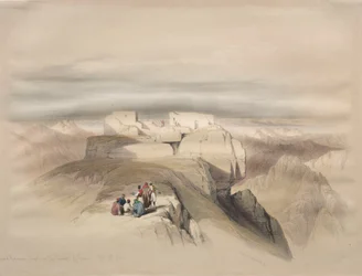 Christliche und mohammedanische Kapellen auf dem Gipfel des Sinai, 1839