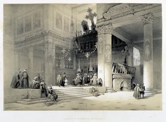 Kirche der Heiligen Helena, Bethlehem (Bethlehem) - in „Das Heilige Land“, London 1849