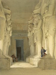 Ausgegrabener Tempel von Gysha, Nubien, aus Ägypten und Nubien, Bd. 1