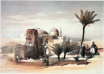 Im Heiligen Land: Jerusalem, Grabeskirche (Gravur)
