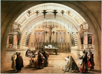 Im Heiligen Land: Jerusalem, Kirche des Heiligen Grabes, Golgatha