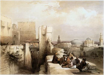 Im Heiligen Land: Jerusalem, Eingang zur Zitadelle (Gravur)