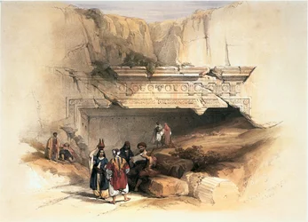 Im Heiligen Land: Jerusalem, Gräber der Könige (Gravur)