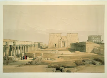 Haupteingang zum Tempel auf der Insel Philae
