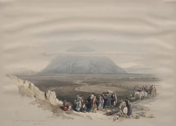 Berg Tabor von der Ebene Esdraelon