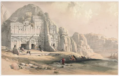 Petra, östliches Ende des Tals